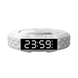 Immax CLOCK daudzfunkciju galda pulkstenis, Qi bezvadu lādētājs 3in1, 5W/10W