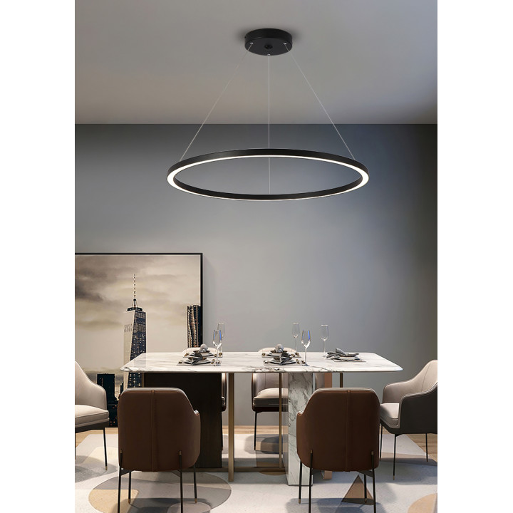 Immax NEO FINO Smart piekarams gaišs melns 80cm CCT 60W, Zigbee 3.0