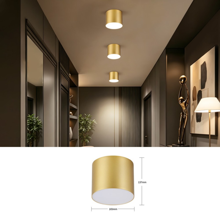 Immax NEO LITE RONDATES Smart Ceiling Light zelts 16,5cm 2592lm Tuya WiFi ar BEACON atbalstu