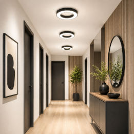 Immax NEO PASTEL SLIM Smart griestu lampa, 60x7cm, 53W, melns Zigbee 3.0