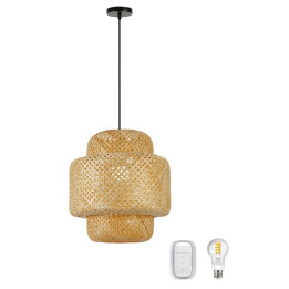 Immax BOHO HILO COMPLETE 38cm Smart Ceiling/Wall Light with E27 Bulb and Remote Control