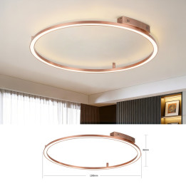 Immax NEO FINO griestu (sienas) gaismeklis 120cm 72W 4752lm Tuya Zigbee 3,0 ar pulti. Vara krāsa.