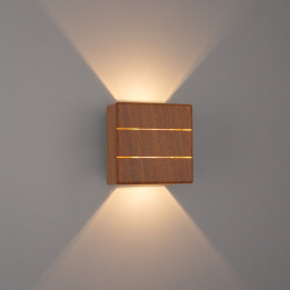 Āra LED Immax LUXLINE, sienas lampa, riekstkoks, 6W, 3000K, 240V, IP54