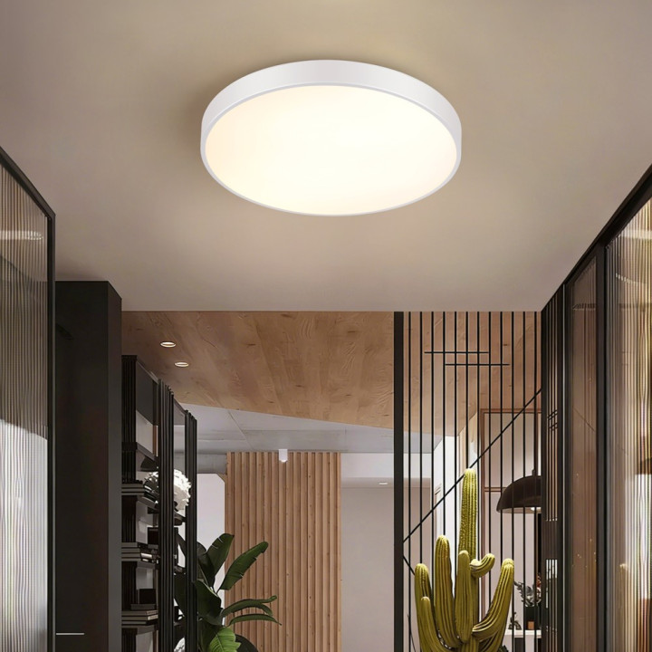 Immax NEO LITE SEMPLICI Smart griestu lampa WHITE 40cm 36W 2736 lm Tuya WiFi BEACON