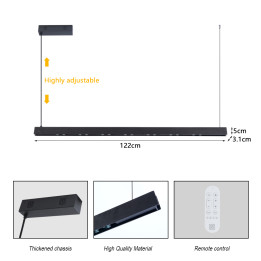 Immax NEO-MADEIRA Valrieksta koka lineārais 122cm26W uz vada Tuya WIFI BEACON CCT aptumšojams