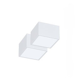 Immax NEO komplekts 2x CANTO Smart griesti 15x15cm 12W balts Zigbee 3.0, tālvadības pults