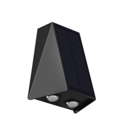 Āra saules LED sienas gaismeklis IMMAX WALL-4 ar gaismas sensoru, 2W