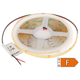 MW Lighting LED-COB-24V/8W-WW/5M COB светодиодная лента 24V 8W/м 5м Тёплый белый 3000K