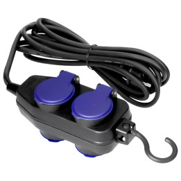 ORNO OR-AE-13299/10M Strāvas sadales bloks 4 kontaktligzdas IP44 10m