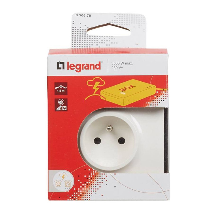 PĀRSTEIGUMA IEROBEŽOTĀJS LE-50670 2P+Z 2 x RJ45 3500 W LEGRAND