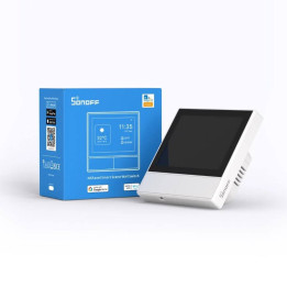 Sonoff NSPanel WHITE 2 grupu viedais WiFi sienas slēdzis ar LED paneli, termostatu un viedo ainas slēdža funkciju