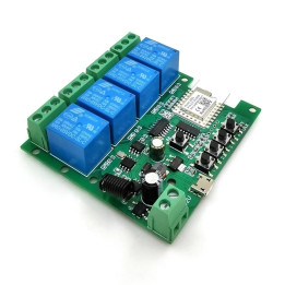 4CH DC 5-32V bezsprieguma ZigBee + RF kontrolieris