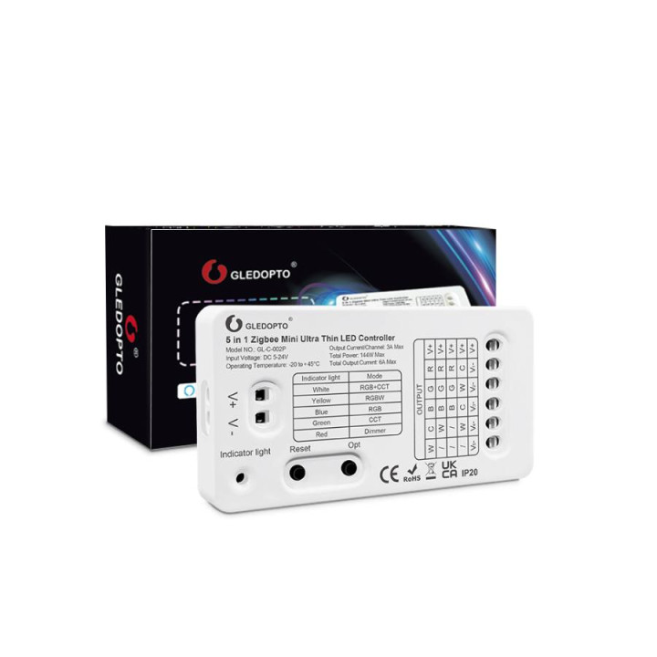 Kontroler LED MINI RGBCCT 5IN1 ZigBee GL
