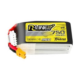 Tattu R-Line 750mAh 14.8V 95C 4S1P XT30 LiPo Battery (TAA7504S95X3)