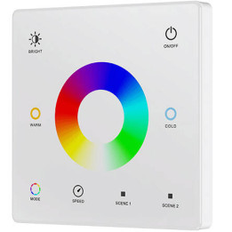 RGB+CCT tālvadības pults bateriju panelis Balts RF SD sērija