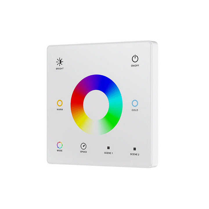 RGB+CCT tālvadības pults bateriju panelis Balts RF SD sērija