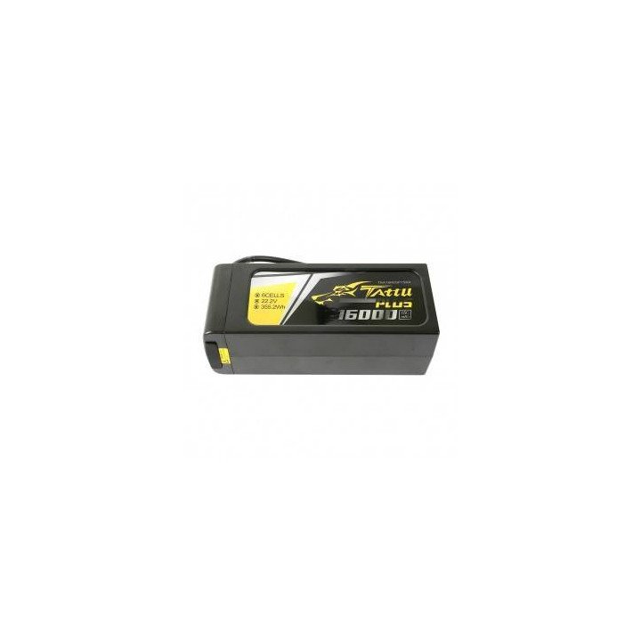 Tattu Plus 16000mAh 22.2V 15C 6S1P LiPo Battery with AS150+XT150 Connectors