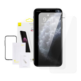 Baseus 0,3 mm pilnstikla rūdīta stikla plēve (2 gab. iepakojumā) iPhone XS Max/11 Pro Max 6,5 collu