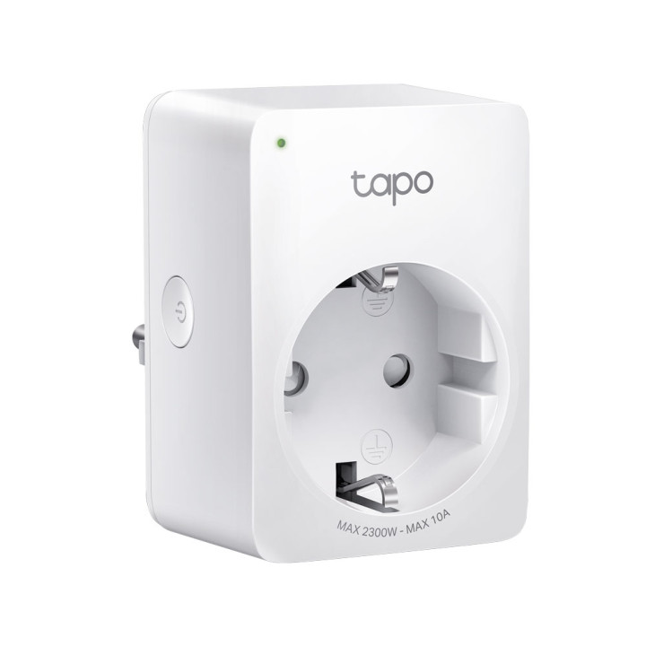 TP-Link Tapo P100 Mini viedais Wi-Fi kontaktdakša, vācu spraudnis (F tips), 16A, 230V, darbojas ar Alexa un Google Home