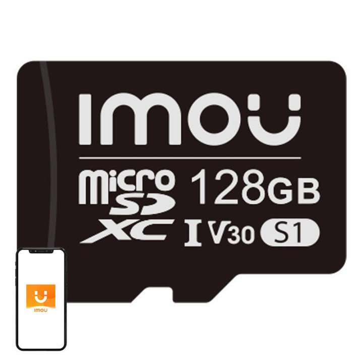 IMOU ST2-128-S1 128GB microSD Memory Card (UHS-I, Class 10/U3/V30, 95/38 MB/s)