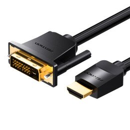 Vention ABFBJ HDMI to DVI (24+1) Cable 5m, 4K 60Hz / 1080P 60Hz, Black