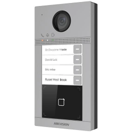 Hikvision DS-KV8413-WME1(C) 4-pogu metāla villas durvju stacija ar Wi-Fi un PoE