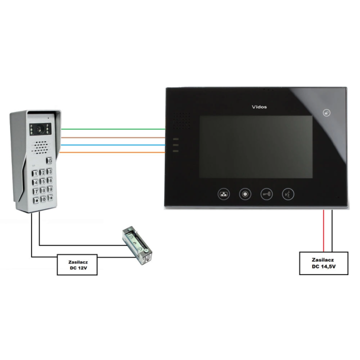 VIDOS M670B / S50D video domofons