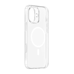 Baseus iP16 TouchButton magnētiskais tālruņa korpuss (caurspīdīgs)