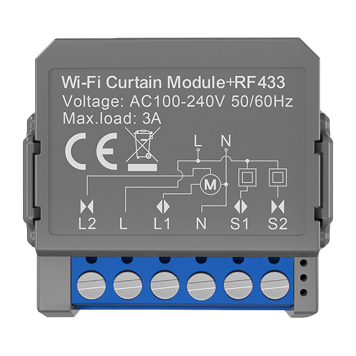 Avatto CMS16-RF-1 WIFI+RF viedais aizkaru modulis