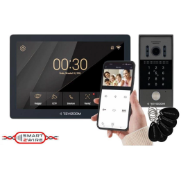 Revizoom RM-T203HD melns — video domofona komplekts ar RC-212HD-CK1 kameru