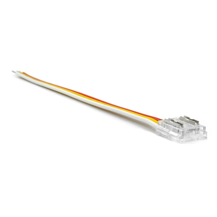 COB adaptera savienotāja savienotājs - CCT un RGB-IC kabelis 10mm 4PIN