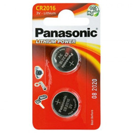 Panasonic CR2016 DL2016 ECR2016 3V 90mAh 6016 E-CR2016 SB-T11 280-206 FA H2327325 E2226715 Litija baterijas 2 gab.