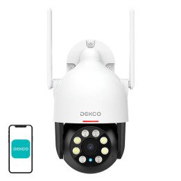 DEKCO DC5L Outdoor WiFi Camera 2K QHD 166°