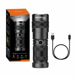 Lukturis Superfire GT60 - 2600 lm, 2 režīmi, USB-C