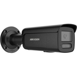 Hikvision DS-2CD2T47G3-LIS2UY/SL(2.8mm)BLACK IP kamera - 2.8mm fiksēts objektīvs, 4MP, iekštelpu/āra bullet kamera