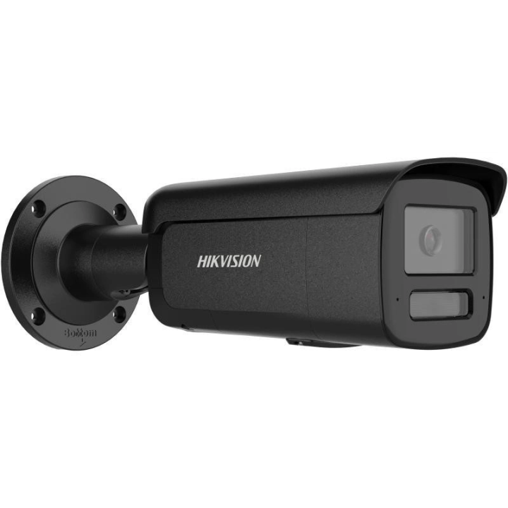 Hikvision DS-2CD2T47G3-LIS2UY/SL(2.8mm)BLACK IP kamera - 2.8mm fiksēts objektīvs, 4MP, iekštelpu/āra bullet kamera
