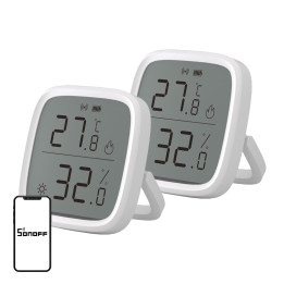 SONOFF ZigBee SNZB-02D temperatūras un mitruma sensors, 2 iepakojumi