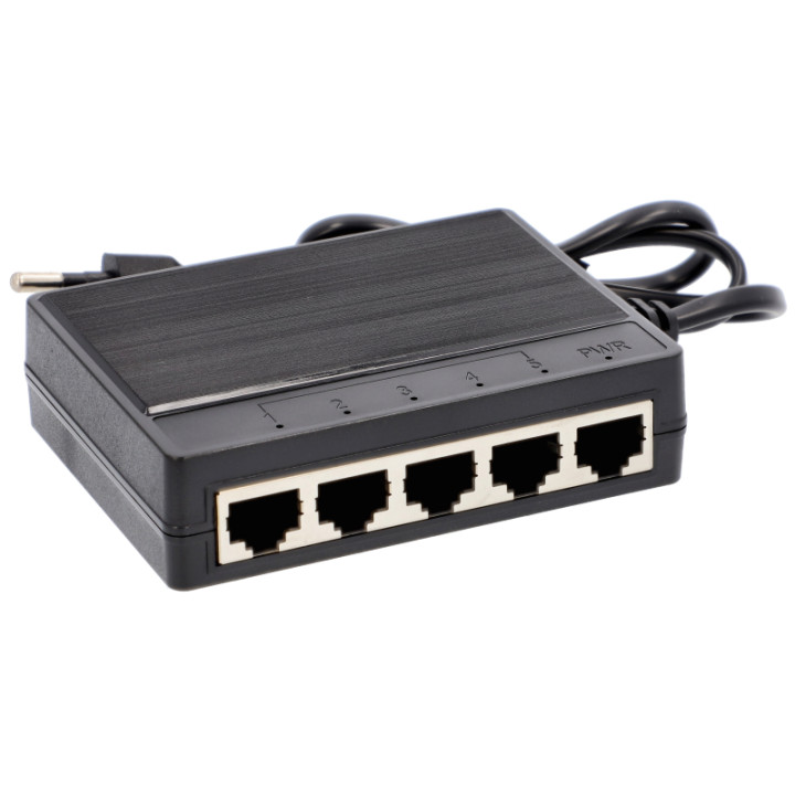 VidiLine VIDI-G500 5-портовый гигабитный коммутатор PoE