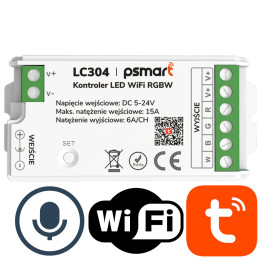 PSMART Mini Kontroler LED RGBW 5-24V 15A Seria PX WiFi TUYA
