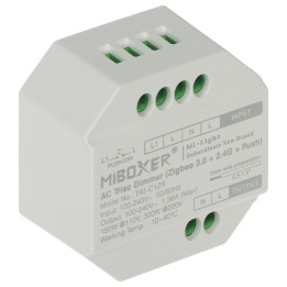 MiBOXER TRI-C1ZR Zigbee viedais LED kontrolieris 230V AC RGB/CCT lentēm