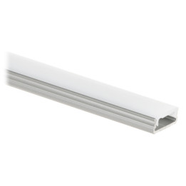 PR-LED/SA/2M LED lentes profils ar pārsegu, sudraba, 2m