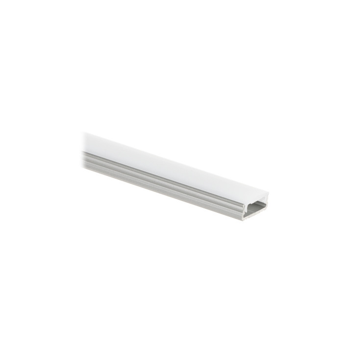 PR-LED/SA/2M LED lentes profils ar pārsegu, sudraba, 2m