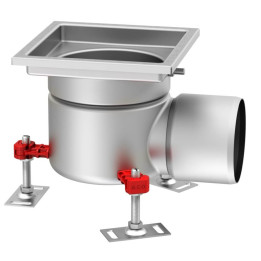 SLAPA 157 DN100 200x200 HORIZONTĀLS