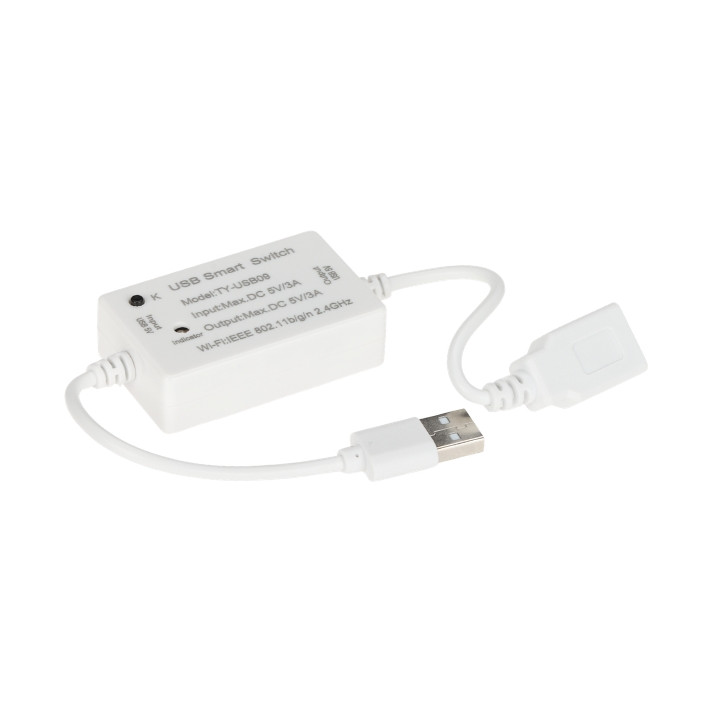 ATLO ATLO-SW1TUSB-TUYA Viedais Wi-Fi sienas slēdzis ar USB, Tuya Smart Life lietotne, balss vadība