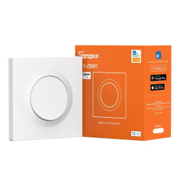 SONOFF Orb-ZBW1 — vienas ķēdes, fāzes + neitrāls mini releja modulis ar slēdzi, Zigbee, balts