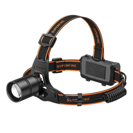 Superfire HL71 luktura lukturītis, 500 lm, USB, 5 režīmi