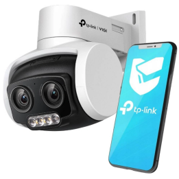 TP-Link VIGI C540V 4MP divu objektīvu PTZ IP kamera ar pilnkrāsu nakts redzamību, varifokāls 2.8-12 mm, PoE, āra
