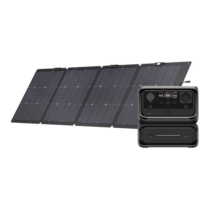 EcoFlow River 3 Max Power Station + 220W Solar Panel Set (R3MAX-220W-SB)