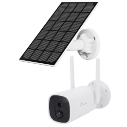 NIVIAN RETAIL NVS-06BATSOLAR 2MP PTZ ātrgaitas kupola IP kamera ar Wi-Fi, PoE, ONVIF, IP65, 8m IR, 4mm objektīvu