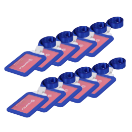 CARDCUBE 10XCARD-HOLDER-V-BLUE Zilā RFID karte